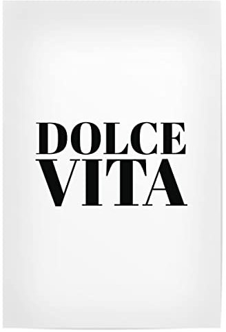 artboxONE Poster 90x60 cm Schwarzweiß Dolce Vita hochwertiger Design Kunstdruck - Bild Love Italy Love