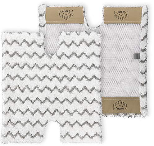 2 Pack Microfiber Steam Mop Replacement Pads for Shark Lift-Away Pro Steam Pocket Mop S3973 S3973D S3973WM & Genius Steam Pocket Mop S5002Q S5003A S5003D S6001W S6001WM S6002 S6002C S6003D S600W
