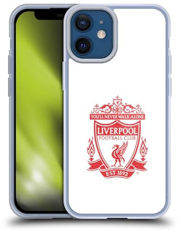 Head Case Designs Offizielle Liverpool Football Club Weiss Crest 2 Gelhülle [Militärischer Schutzgrad] Kompatibel Mit Apple iPhone 12 Mini Und Kompatibel Mit MagSafe