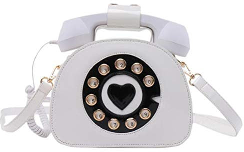 VALICLUD Umhängetasche Telefon Geformte Handtasche Retro Top Griff Tasche Neuheit Geldbörse für Frauen