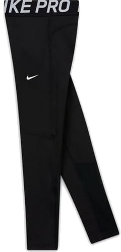 NIKE Kinder Mädchen Pro Tights DA1028 A, Größe:XL, Farbe:010 Black White - Schwarz Weiß