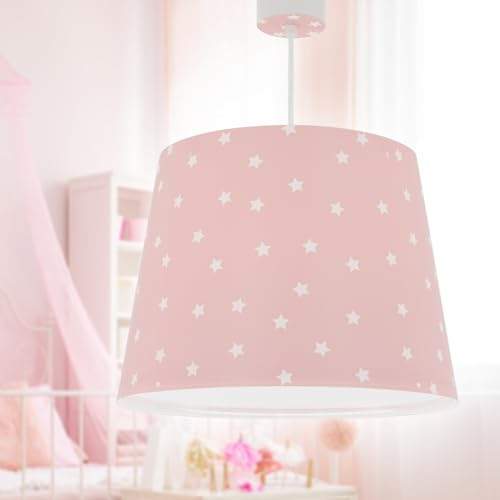 Dalber Lámpara Infantil De Techo Colgante Star Light Estrellas Rosa, 82212S, E27
