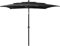 vidaXL Parasol à 3 Niveaux avec Mât en Aluminium Parasol de Jardin Parasol de Patio Terrasse Extérieur Anti-UV Anti-décoloration Noir 2x2 m