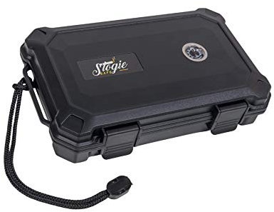 Stogie Safe Reise-Humidor-Zigarren-Etui, passend für bis zu 11 Zigarren, wasserdicht, bruchsicher, Zigarrenetuis für Männer, Zigarren-Reise-Humidor-Etui für Zigarren-Humidoren, Reisen