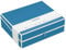Semikolon 364102 Dokumentenbox – Aufbewahrungs-Box für Dokumente A4 – 31,5 x 26 x 10 cm – azzurro hell-blau