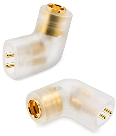 okcsc 0.78 2 Pin QDC Earphone to MMCX Cable Adapter, MMCX Headphone Upgrade Cable Conversion Adapter Connected to for ZSN Pro ZS10 Pro NF2u KZ ZSX AS16 CA4 QDC IEMs Earphones (QDC-MMCX Transparent)