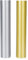BELLE VOUS Rotoli di Vinile Adesivo Permanente (2 Pezzi) - 4,5 m - Vinile Permanente Argento/Oro Metallico per Finestre e Decorazioni - Compatibile con Macchine da Taglio