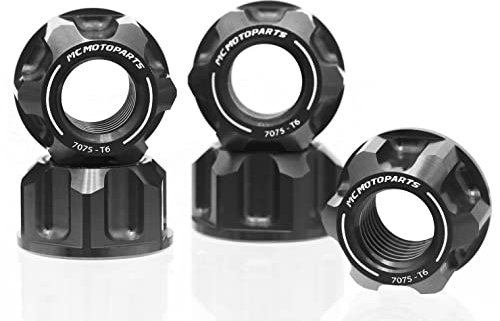 Autobahn88 Kit Di Montaggio Dado Pignone Moto, compatibile con Honda CB 600 Hornet F7-FAE 2007-2013 (Black) (Set of 5)