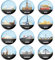 Berkin Arts 12pcs Cute Round Crystal Glass Strong Magnetic Refrigerator Magnet Fridge Sticker Travel Guide Vector Images Trending on Fiverr