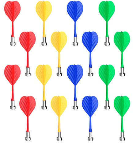 16 stück Magnetpfeile, Sicherheitsmagnetpfeile, tragbare Pfeile, austauschbares Indoor-Spielzubehör, geeignet für Familien, Bars, Spielhallen usw.