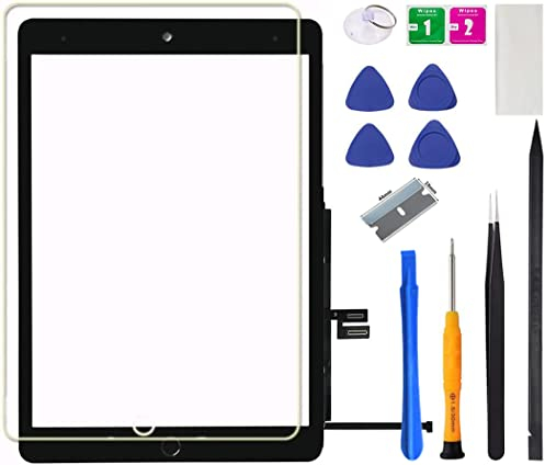 Für iPad 9 (9. Generation) Bildschirm-Ersatz 10,2 Zoll Digitizer, für iPad 9. Generation (2021 veröffentlicht) A2602 A2603 A2604 A2605 Touch Glas, komplette Reparatursets + Home-Taste