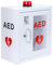 likom AED Schrank, Erste-Hilfe-Defibrillator, wandmontierter Aufbewahrungsschrank, Edelstahl-Schnappverschluss, passend für alle Marken Herzwissenschaft, mit Alarm und Licht, 35,6 x 20,9 x 39,8 cm