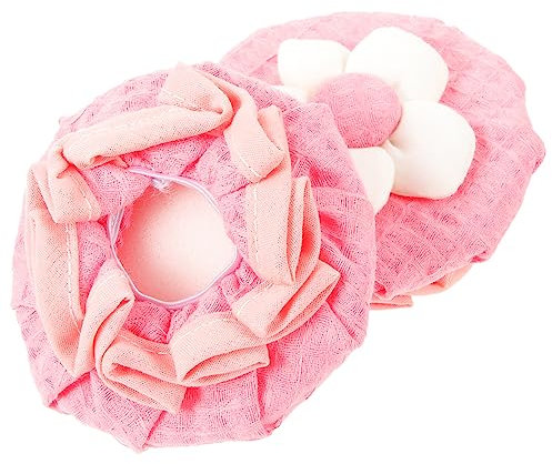 DOITOOL 2pcs Door Handle Gloves Pink Floral Round Knob Covers Drawer Door Knob Protectors Decorative Protective Covers for Boys and Girls Toddlers Safety