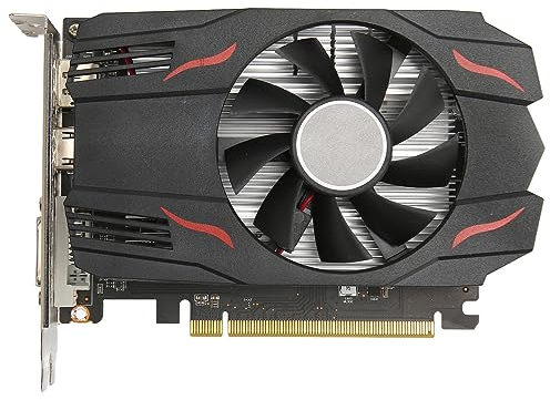 Scheda Grafica RX550 da 4 GB, GDDR5, 128 Bit, PCI Express 2.0 X8, 1183/6000 MHz, Scheda Video per Giochi per PC Desktop con Porte HDMI, DVI e DP