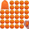 Kinmsito 30 Stück Mini Basketball,6.3cm Basketball Stressbälle,Mini-Basketbälle Squishy Spielzeugball,Mini Sportbälle Basketball für Kinder und Erwachsene,Basketball Stress Bälle Spielzeug für Party