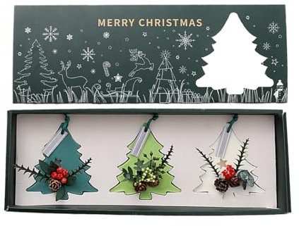 Christmas Aromatherapy Tablets, Christmas Scented Wax Tablets, Long Lasting Aromatic Freshener, 3X Christmas Trees Solid Fragrance Air Freshener, Christmas Aromatherapy Tablets For Home Bathroom