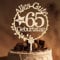 Giftota Cake Topper 65. Geburtstag Holz mit LED Lichterkette - 65. Geburtstag Deko Frauen Männer - Tortendeko 65. Geburtstagsdeko - Kuchen Deko für 65. Geburtstagsdeko