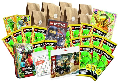 Bundle mit LEGO Ninjago Serie 9 (2024) - Der Adventskalender 2024-24 tolle Überraschungen + Exklusive Collect-it Hüllen