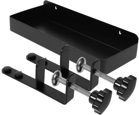 Homoyoyo 1 Set Storage Bins Pegboard Clamp Pegboard Storage Case Metal Black Pegboard Holder