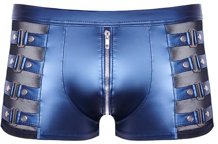 Nek Herren Pants, Metallicblau/Schwarz, S