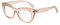 JM Katzenauge Blaulichtfilter Brille Damen Ohne Stärke, Anti-Müdigkeit Computerbrille Durchsichtige Krickente