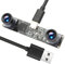 ALPCAM 1200P Global Shutter USB Camera Module with No Distortion Dual Lens High Speed 120fps UVC PC Webcam Synchronization 3D Stereo VR Lightburn Camera for Recording Fast-Moving Driving