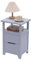 BECTSBEFF Nachttisch Komplett Montiert Kleiner Nachttisch mit Schublade für Wohnzimmer Schlafzimmer Flur Grau 30D x 36W x 56H CM