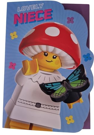 Hallmark LEGO THEME OFFICIAL NIECE BIRTHDAY CARD CARDS.