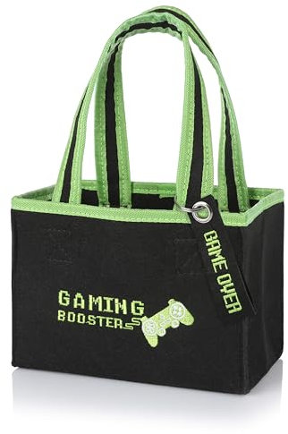 FunX Flaschentasche mit Schlüsselanhänger Gaming Booster - Controller Geschenk für Jungen und Teenager - Gamer Gadgets - 21 x 15 x 13 cm