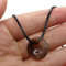 pumpumlia Natural Malachites Rose Quartzs Pendant Necklace Simple Pendant Necklace for Women Men Jewelry Necklace 18mm