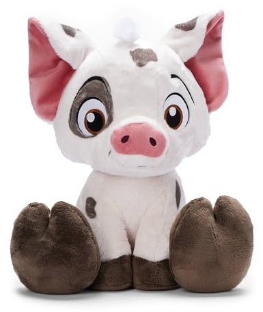 Disney Store Official - Vaiana - Pua - Big Feet Kuscheltier - 23 cm/9 - Knuddeliges Kuscheltierschwein - Ab der Geburt geeignet