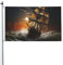 Flagge mit Segelschiff im Sturm, 90 x 152 cm, lustige Banner, Gartenflagge, doppelseitiger Druck, Willkommensbanner für Zuhause, Garten, Hof, Rasen, Innen- und Außenbereich, Dekorflaggen