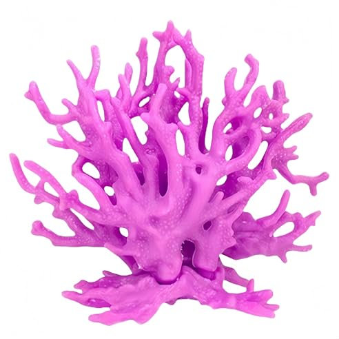Cadzyre Holz Aquarium-deko Gefälschte Koralle, Garnelen Aquarium & Aquarienpflanze Echt, Geeignet für kleine bis mittlere Aquarien (lila)