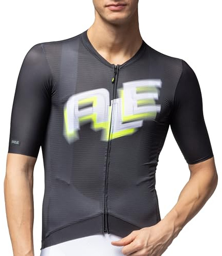 Alé Cycling Sauvage 2.0 Kurzarm-Radtrikot für Herren, Mikro-Aero- und Rap-Dry-Carbon-Gewebe, zweite Haut, S-Stability System, lasergeschnittene Ärmel, leicht und atmungsaktiv