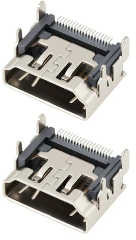 VGOL 2er‑Pack hdmi‑Port‑Buchse Ersatz Kompatibel mit Xbox 360 Kompatibel mit Xbox 360 S Slim - Mikro‑Löten Erforderlich