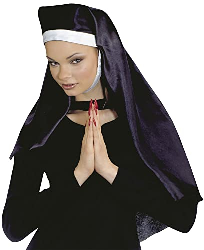 W WIDMANN MILANO Party Fashion 8428S - Nonnenhaube, Klosterfrau, Nonnen Kopfbedeckung, Ordensschwester