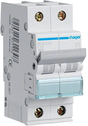 Hager MCN210 C-Type 2P 2 Module (S) Circuit Breaker – Circuit Breakers