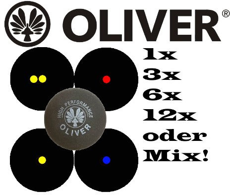Oliver Squashball rot 3er