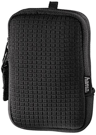 Hama Neopren Kameratasche für eine kleine Digitalkamera, Fancy Neopren Quad 70E, Schwarz