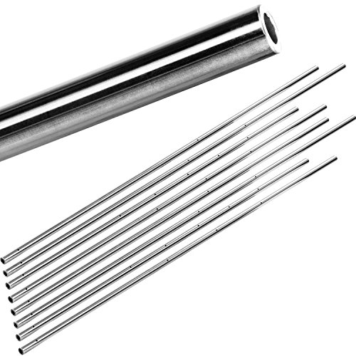 TUNIRO 8 Stück Spielerstangen (Vollstangen oder Basic/PRO Hohlstangen) Set, Durchmesser 15.9 mm, Tischkicker Kicker Tischfussball