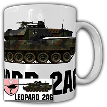 Tasse Leopard 2A6 Panzer 120mm Glattrohr PzLBtl 93 Munster Bundeswehr #30796