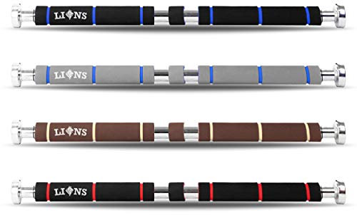 Pull Up Bar - Chin Ups Door Frame Exercise Bars - Expandable 61-100cm (Grey/Blue)