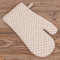matches21 Topfhandschuh Ofenhandschuh Landhaus Premium TRAUDL Herzen beige weiß Hitzeschutz Handschuh 17x33 cm 1 STK