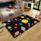 RUGMRZ Kinderzimmer Teppiche Weicher Wildteppich des bunten Planetenkarikaturmusters Anti-schmutzig Joop Teppich Waschbare Teppich Farbe 200X300CM