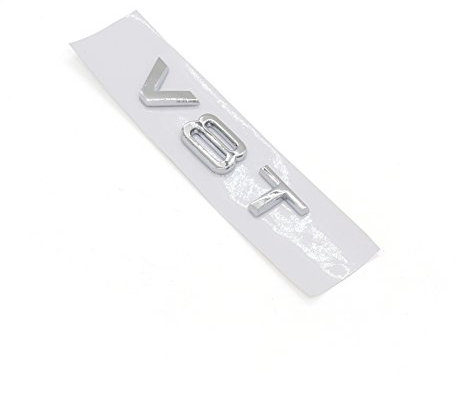 Bruce & Shark V8T Emblem Badge Fit Passform für A-u-d-i A1 A3 A4 A5 A6 A7 Q3 Q5 Q7 S6 S7 S8 S4 Sq5 Chrom