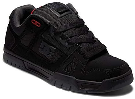 DC Shoes Herren Stag Sneaker, Black/Grey/Red, 40.5 EU