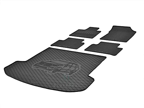 Fußmatten und Kofferraummatte Rigum Geeignet für KIA Sorento ab 2020 5-Sitzer Set + Auto Duft/BesteKauf
