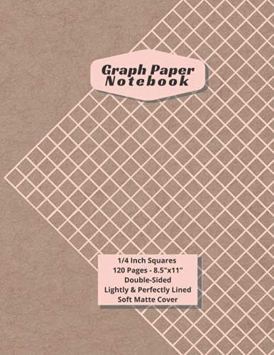 Graph Paper Composition Notebook: Graph Paper, 4 squares per Inch, 120 Pages, 8.5x11