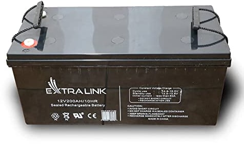 Extralink AGM, eine Batterie zur Speicherung von Energie, 12V, 200 Ah,VRLA, Keine Notwendigkeit, für Photovoltaik, Solarspeicher, Solarbatterie, Solarpanel, Wohnwagen
