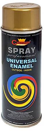 Spray Paint, Universal, Multi-Purpose, Fast Dry for DIY, Hobby, Crafts, Art, Wood, Metal, Ceramics - Gold